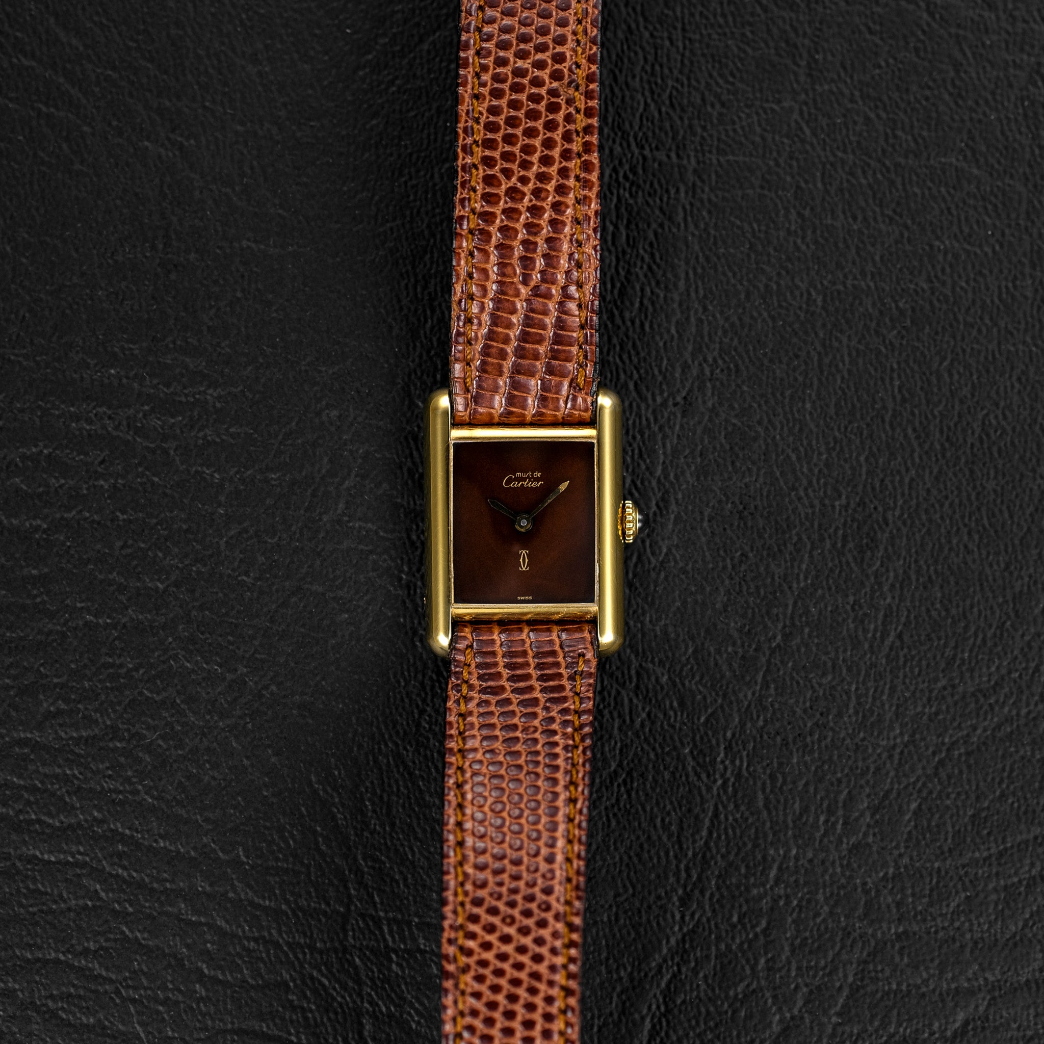 Must De Cartier Tank Lacquer "Spider" Dial - Full Set