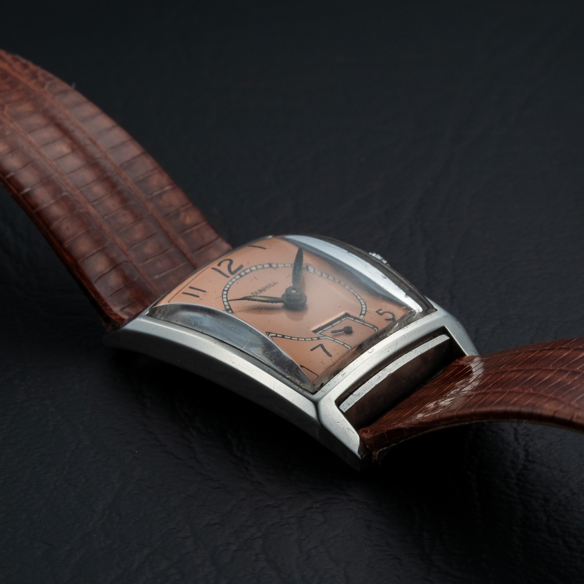 DUNHILL BRACELET WATCH of lady out of steel. White dial… | Drouot.com